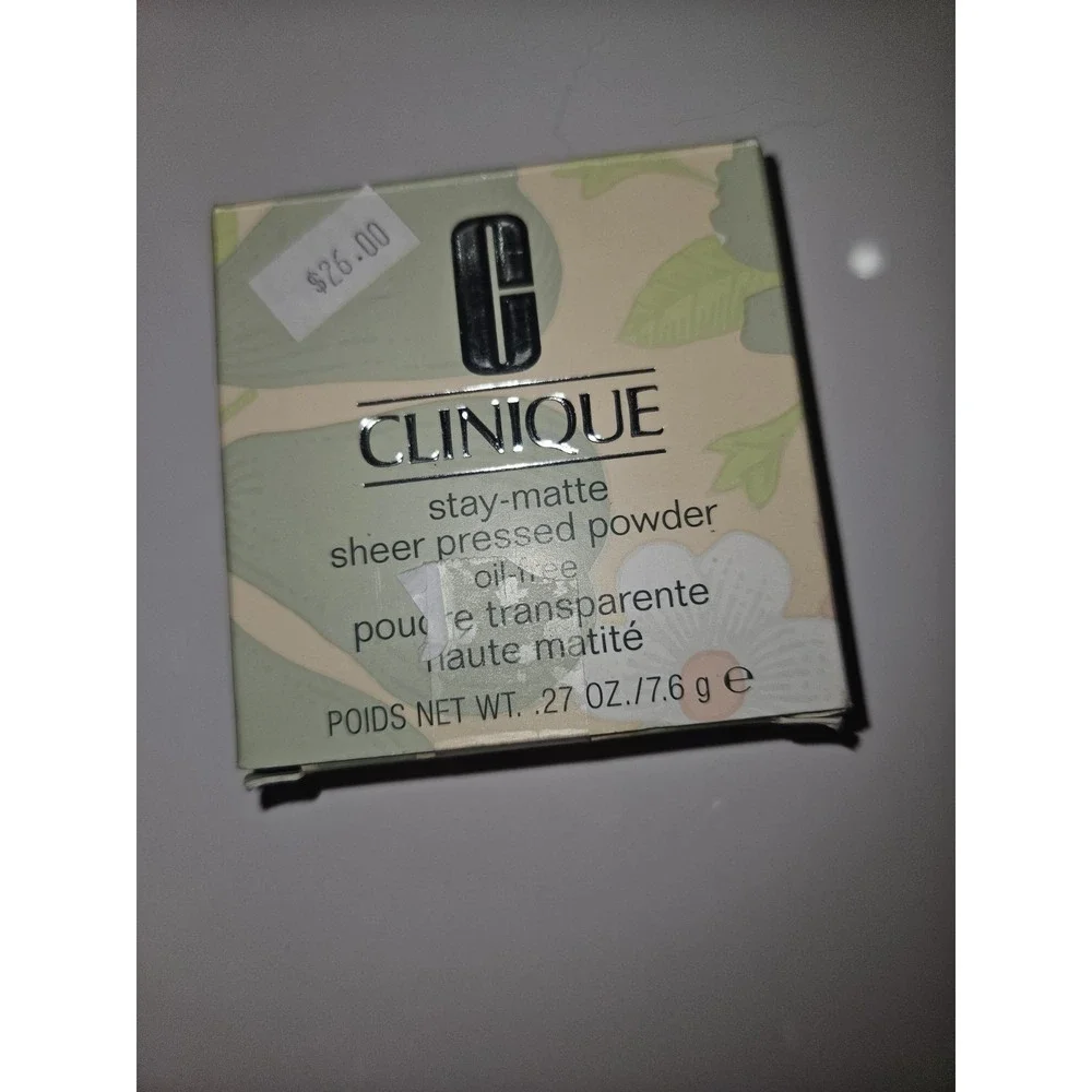 Clinique Stay Matte Sheer Pressed Powder Oil Free New SIENNA
